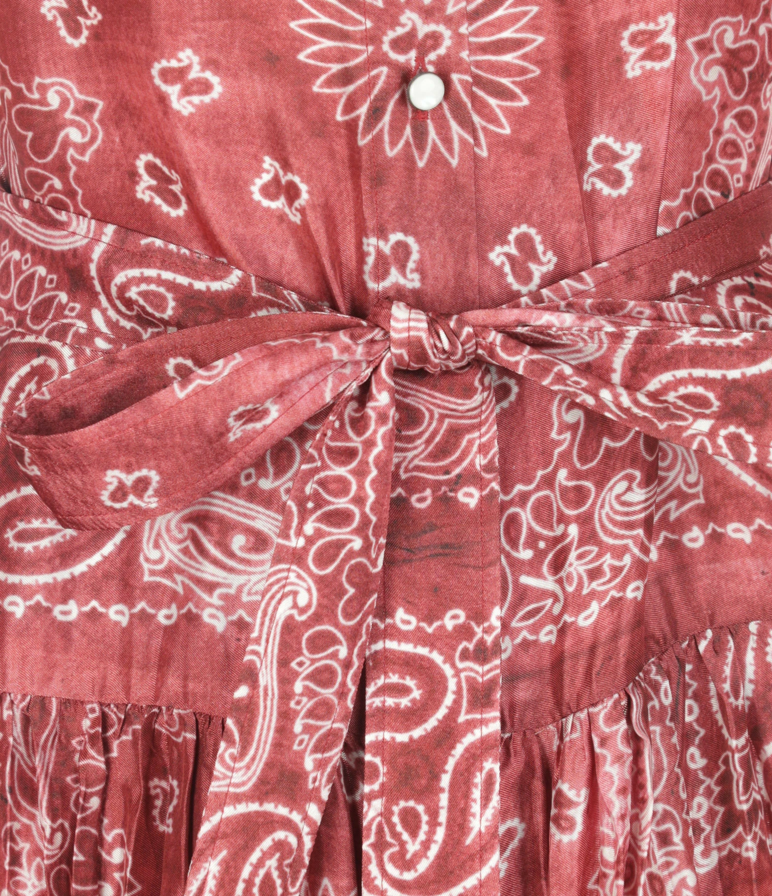 GOLDEN GOOSE Robe Chemise Golden Bandana Rouge 2 GOLDEN GOOSE Robe Chemise Golden Bandana Rouge - Image 2