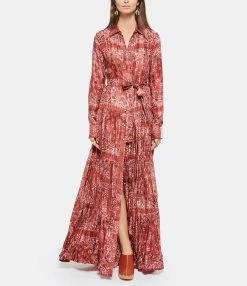 GOLDEN GOOSE Robe Chemise Golden Bandana Rouge 6 GOLDEN GOOSE Robe Chemise Golden Bandana Rouge -Boutique UGG unnamed file 3164
