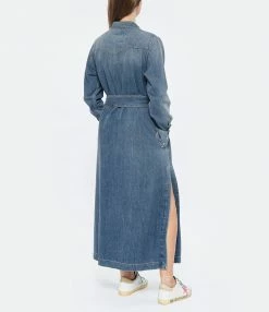 GOLDEN GOOSE Robe Chemise Golden Denim Bleu 10 GOLDEN GOOSE Robe Chemise Golden Denim Bleu -Boutique UGG unnamed file 3170
