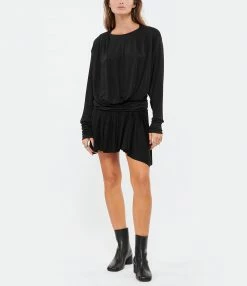ISABEL MARANT Robe Junco Soie Noir 6 ISABEL MARANT Robe Junco Soie Noir -Boutique UGG unnamed file 3225