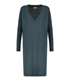 MAEVY MOUVEMENT LIBRE Robe Lueur Cachemire Laine Encre