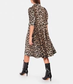 GANNI Robe Sheer Voile Léopard -Boutique UGG unnamed file 3272