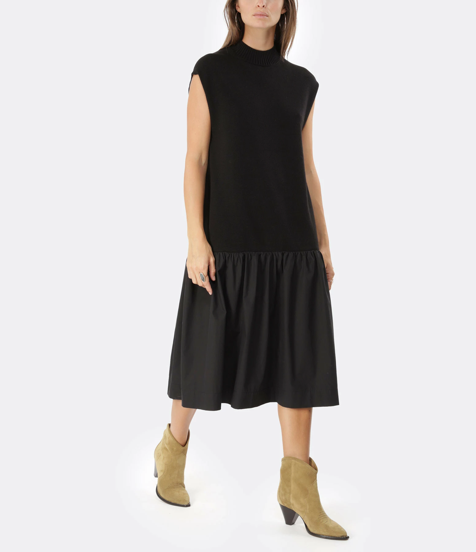 CLOSED Robe Coton Noir 2 CLOSED Robe Coton Noir - Image 2