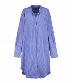 CLOSED Robe Chemise Coton Bleu