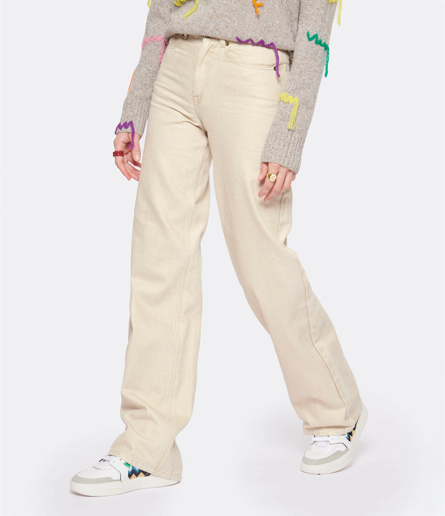 MODETROTTER Jean Nathan Thiou Coton Beige Doré 4 MODETROTTER Jean Nathan Thiou Coton Beige Doré - Image 4