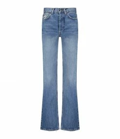 ANINE BING Jean Kat Coton Bleu