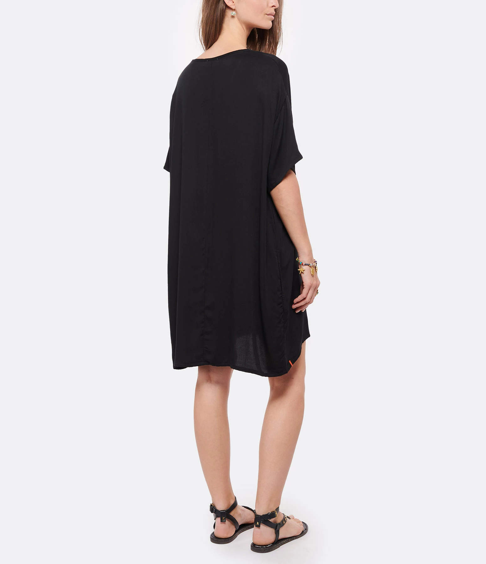 MAEVY MOUVEMENT LIBRE Robe Iris Noir 4 MAEVY MOUVEMENT LIBRE Robe Iris Noir - Image 4