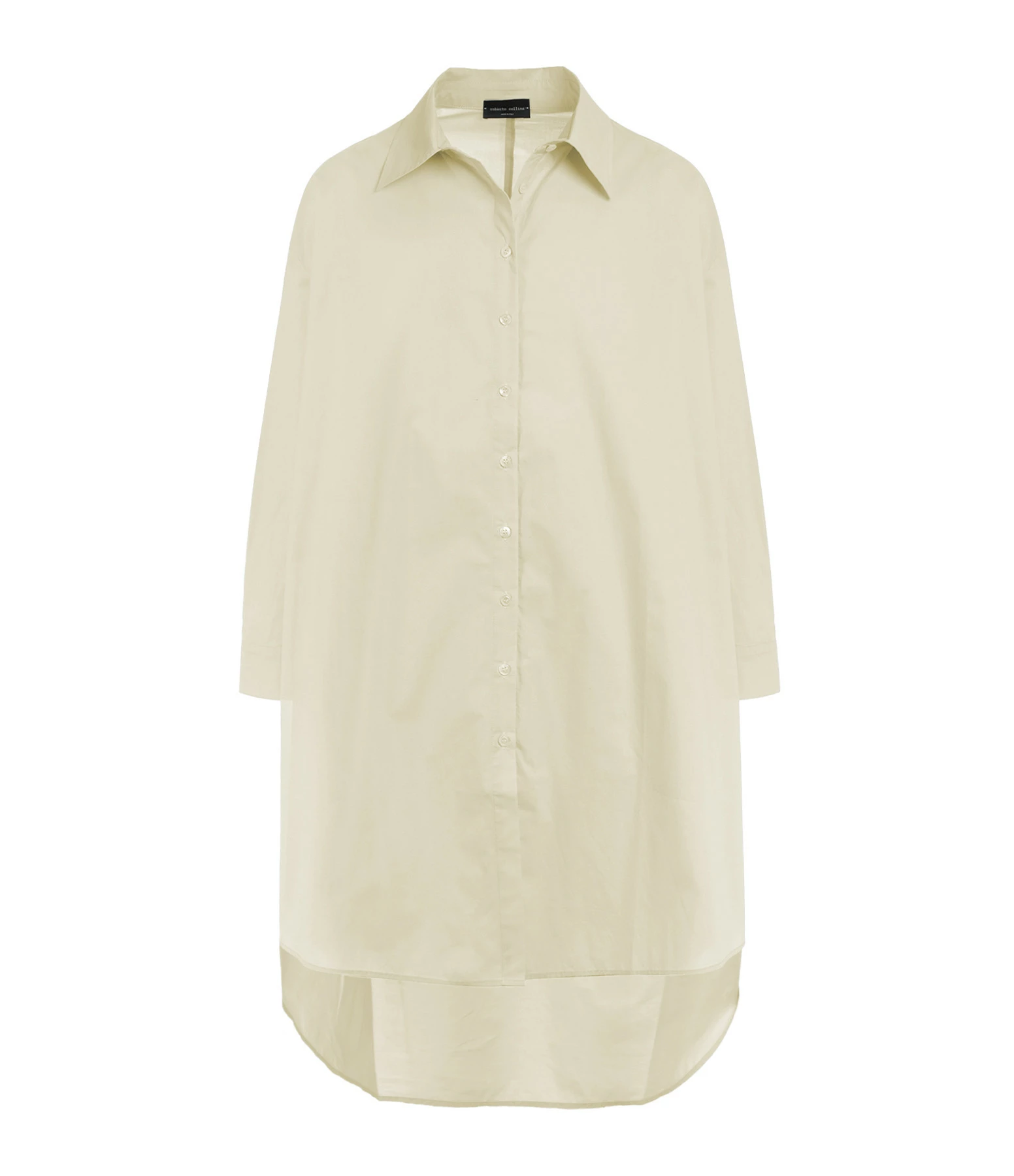 ROBERTO COLLINA Robe Chemise Coton Beige 1 ROBERTO COLLINA Robe Chemise Coton Beige
