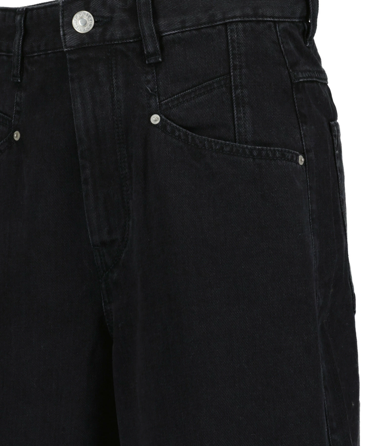ISABEL MARANT Short Natalina Denim Coton Noir 2 ISABEL MARANT Short Natalina Denim Coton Noir - Image 2