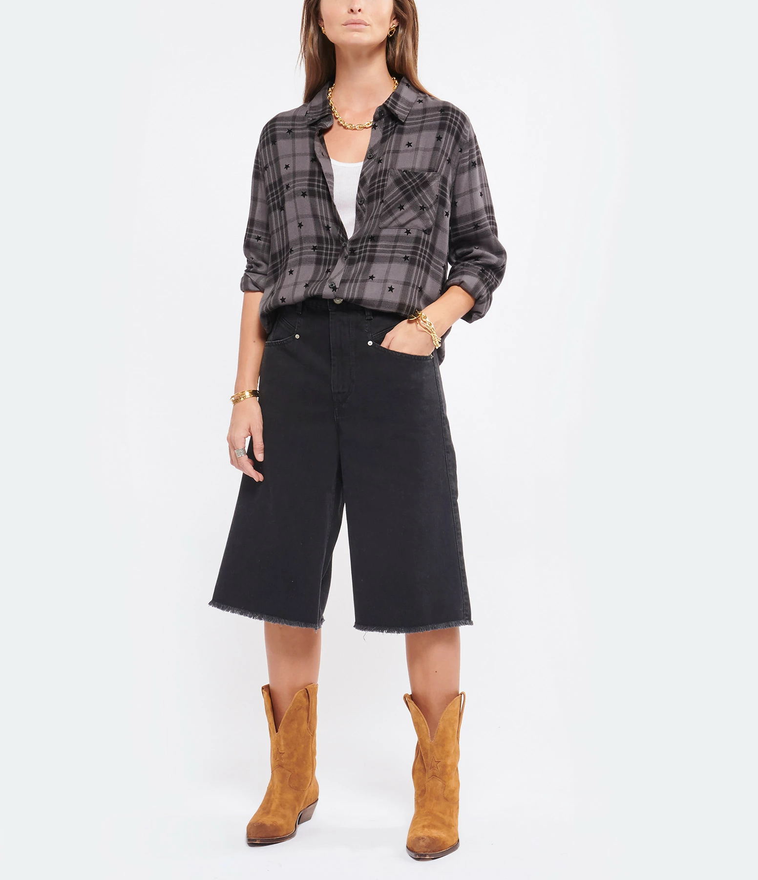 ISABEL MARANT Short Natalina Denim Coton Noir 3 ISABEL MARANT Short Natalina Denim Coton Noir - Image 3