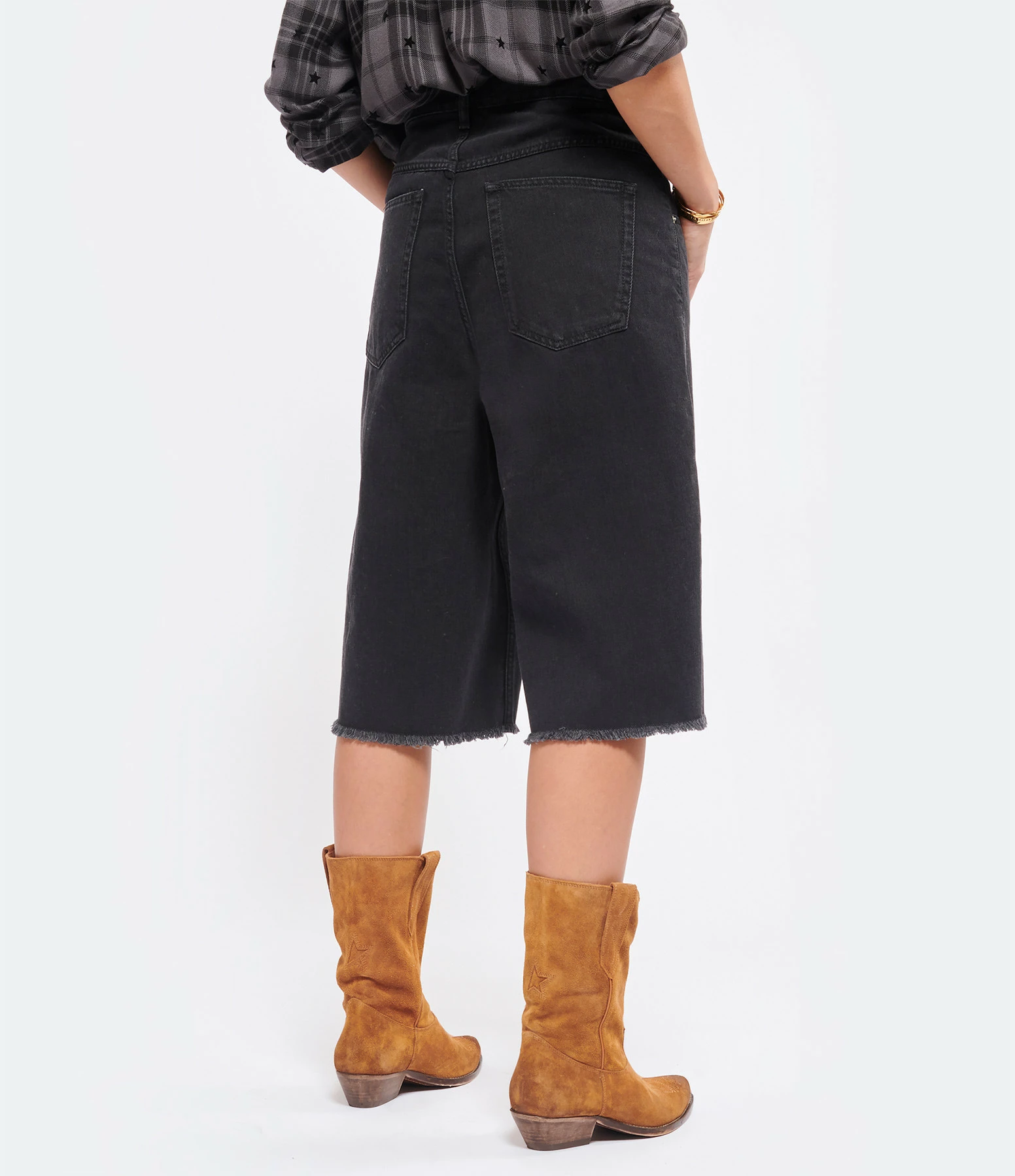 ISABEL MARANT Short Natalina Denim Coton Noir 5 ISABEL MARANT Short Natalina Denim Coton Noir - Image 5