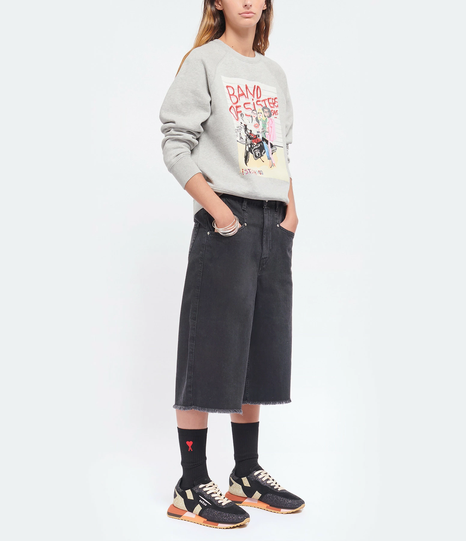 ISABEL MARANT Short Natalina Denim Coton Noir 9 ISABEL MARANT Short Natalina Denim Coton Noir - Image 9