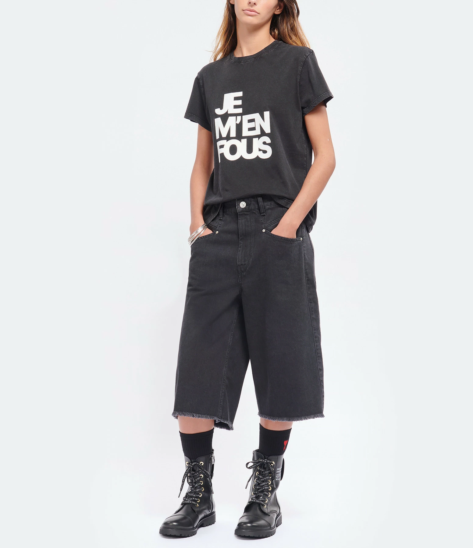 ISABEL MARANT Short Natalina Denim Coton Noir 10 ISABEL MARANT Short Natalina Denim Coton Noir - Image 10
