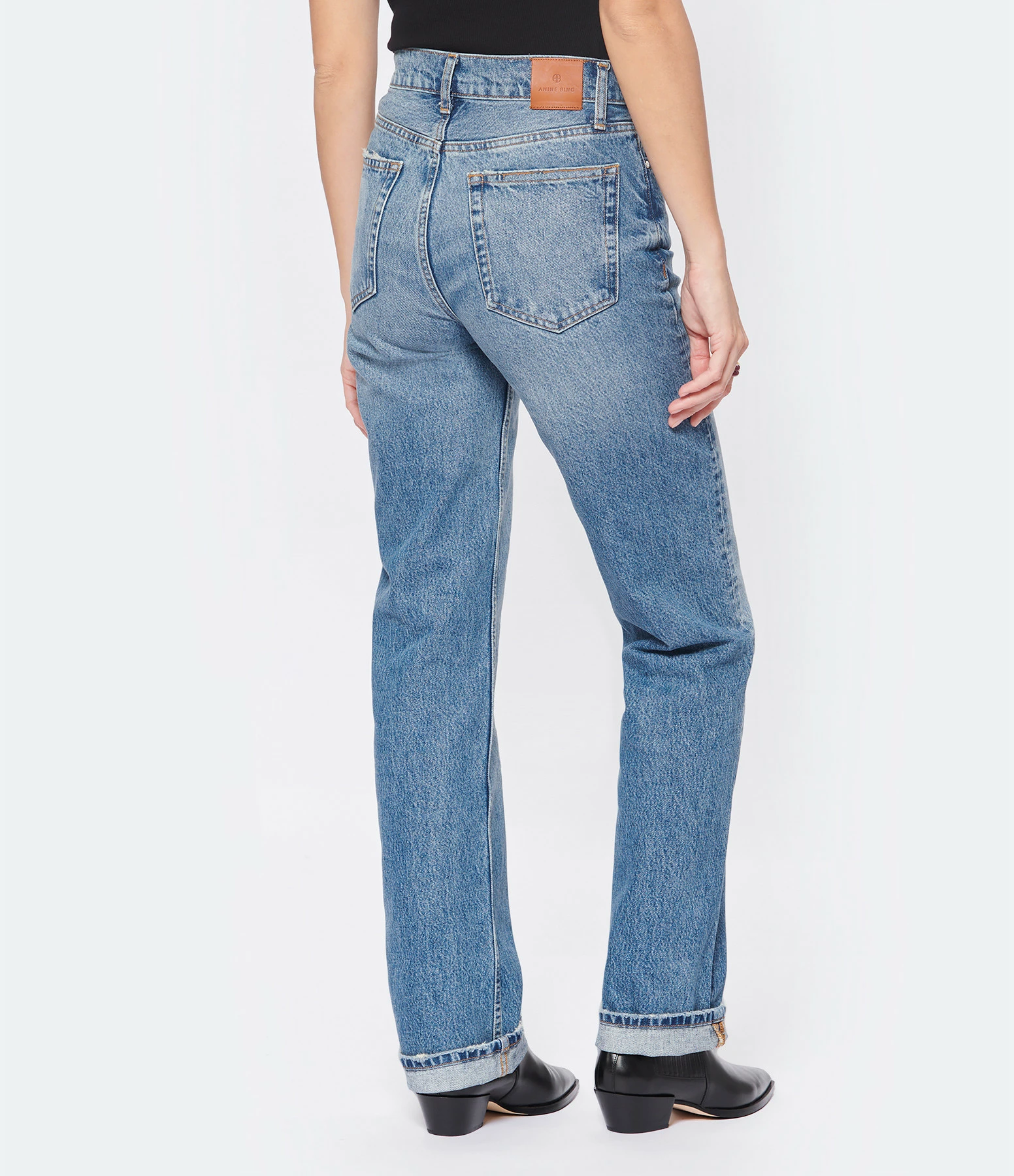 ANINE BING Jean Kat Coton Bleu 5 ANINE BING Jean Kat Coton Bleu - Image 5
