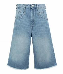 ISABEL MARANT Bermuda Natalina Denim Coton Bleu