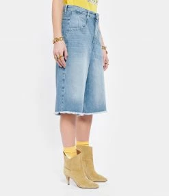 ISABEL MARANT Bermuda Natalina Denim Coton Bleu -Boutique UGG unnamed file 3363