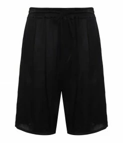 JEANNE VOULAND Bermuda Hero Satin Noir