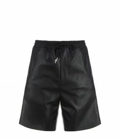 JEANNE VOULAND Short Geronimo Loose Similicuir Noir
