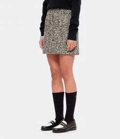 AMI PARIS Jupe Laine Vierge Noir Écru 8 AMI PARIS Jupe Laine Vierge Noir Écru -Boutique UGG unnamed file 3480