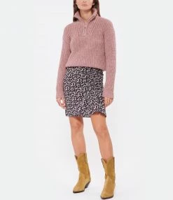 ISABEL MARANT ÉTOILE Jupe Angelica Noir Écru -Boutique UGG unnamed file 3501