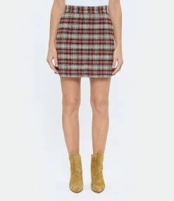 SEE BY CHLOE Jupe Coton Carreaux Marron 9 SEE BY CHLOE Jupe Coton Carreaux Marron -Boutique UGG unnamed file 3524