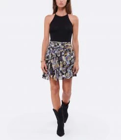 IRO Jupe Domien Soie Noir Violet 7 IRO Jupe Domien Soie Noir Violet -Boutique UGG unnamed file 3533