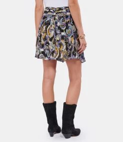 IRO Jupe Domien Soie Noir Violet 9 IRO Jupe Domien Soie Noir Violet -Boutique UGG unnamed file 3535