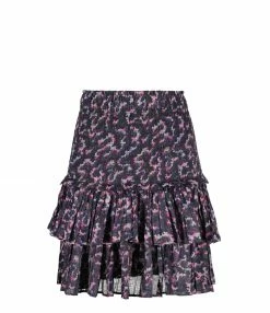 ISABEL MARANT ÉTOILE Jupe Naomi Coton Organique Noir Délavé