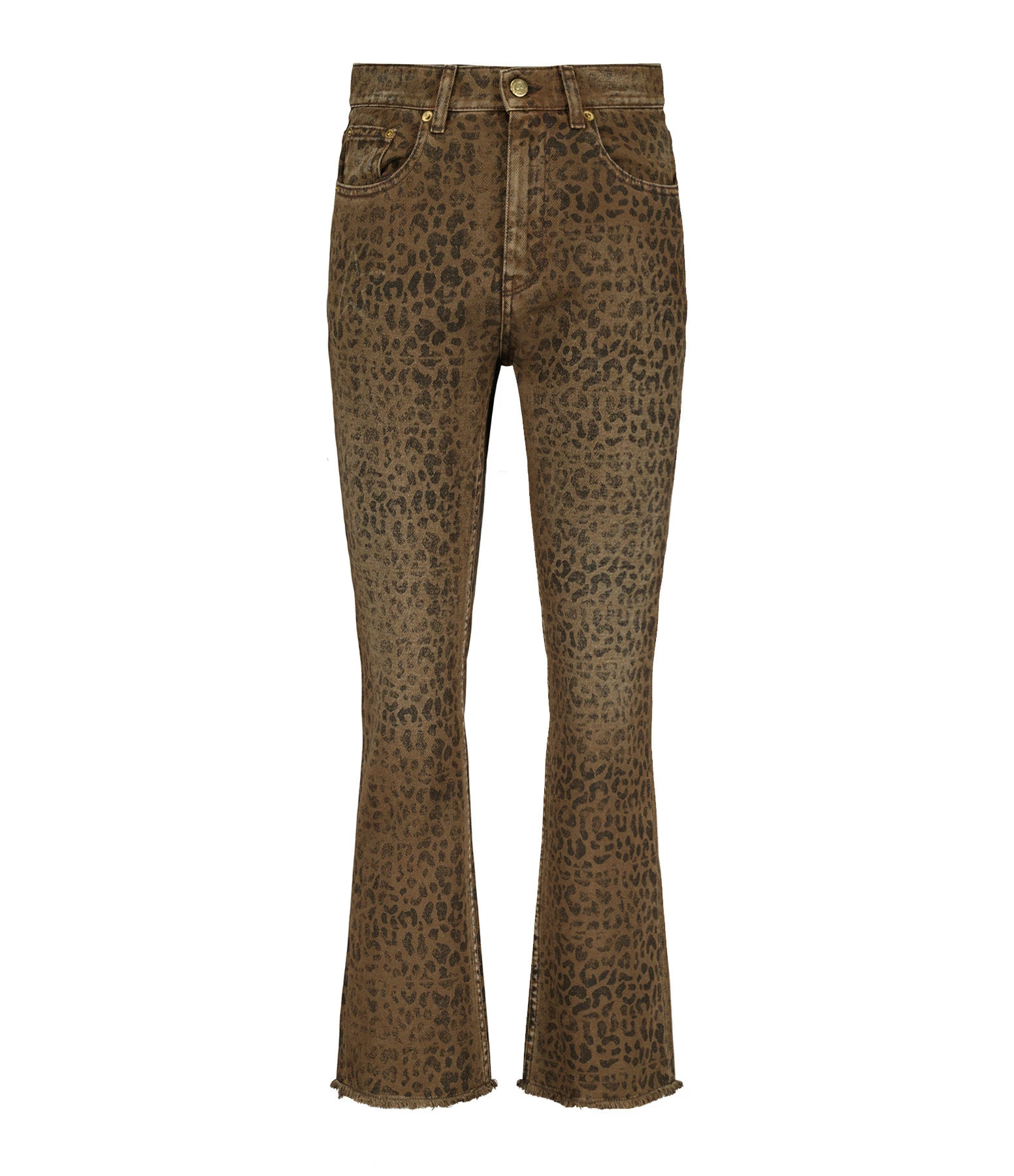 GOLDEN GOOSE Jean Golden Coton Léopard Noir 1 GOLDEN GOOSE Jean Golden Coton Léopard Noir