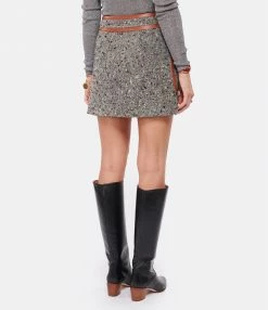 ZIMMERMANN Jupe Mini Laine Noir Crème -Boutique UGG unnamed file 3554