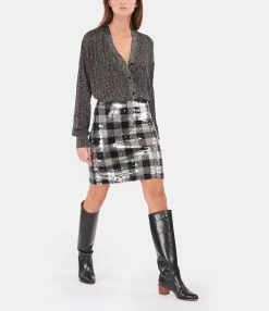 TARA JARMON Jupe Jude Sequins Noir Argent 7 TARA JARMON Jupe Jude Sequins Noir Argent -Boutique UGG unnamed file 3566