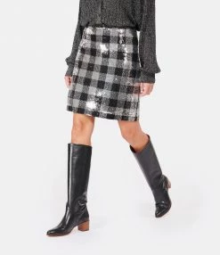 TARA JARMON Jupe Jude Sequins Noir Argent 8 TARA JARMON Jupe Jude Sequins Noir Argent -Boutique UGG unnamed file 3567
