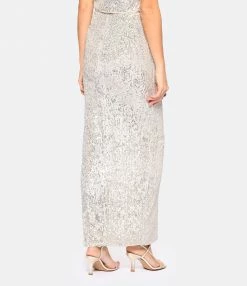 SELF PORTRAIT Jupe Maxi Sequins Argenté 9 SELF PORTRAIT Jupe Maxi Sequins Argenté -Boutique UGG unnamed file 3578