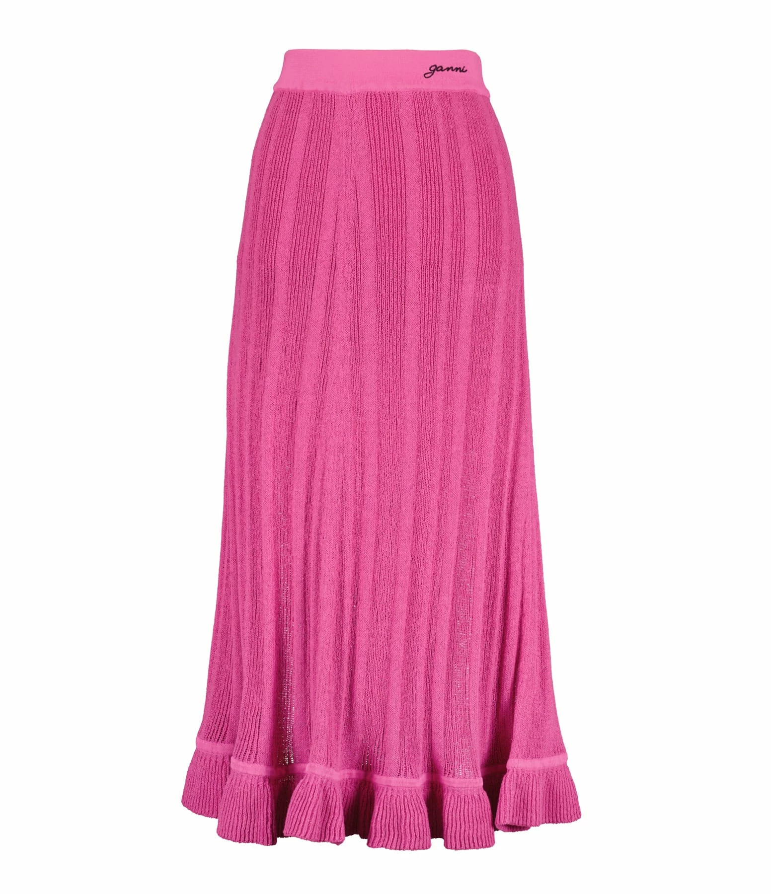 GANNI Jupe Boucle Rose 1 GANNI Jupe Boucle Rose
