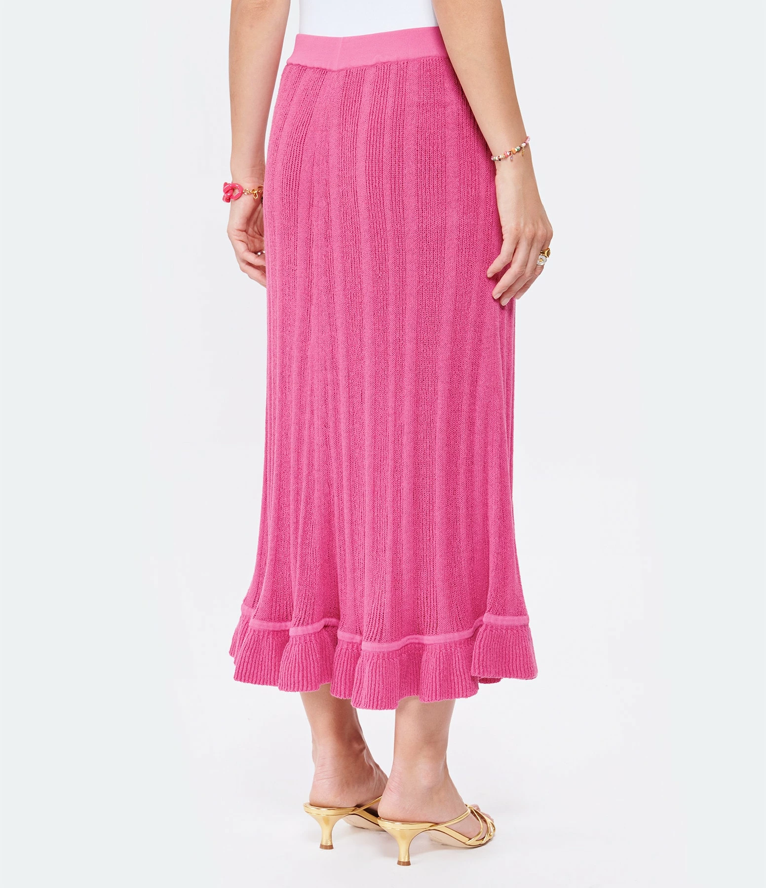 GANNI Jupe Boucle Rose 5 GANNI Jupe Boucle Rose - Image 5