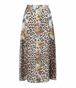 LA PRESTIC OUISTON Jupe 1980 Imprimé Panthère