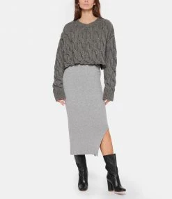 JEANNE VOULAND Jupe Gaya Laine Gris -Boutique UGG unnamed file 3669