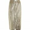 FORTE_FORTE Jupe Encanto Lurex Doré Sol