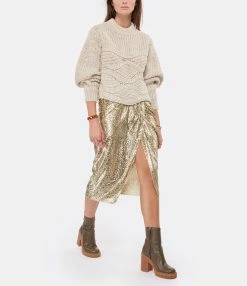 FORTE_FORTE Jupe Encanto Lurex Doré Sol -Boutique UGG unnamed file 3684