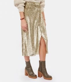 FORTE_FORTE Jupe Encanto Lurex Doré Sol -Boutique UGG unnamed file 3685