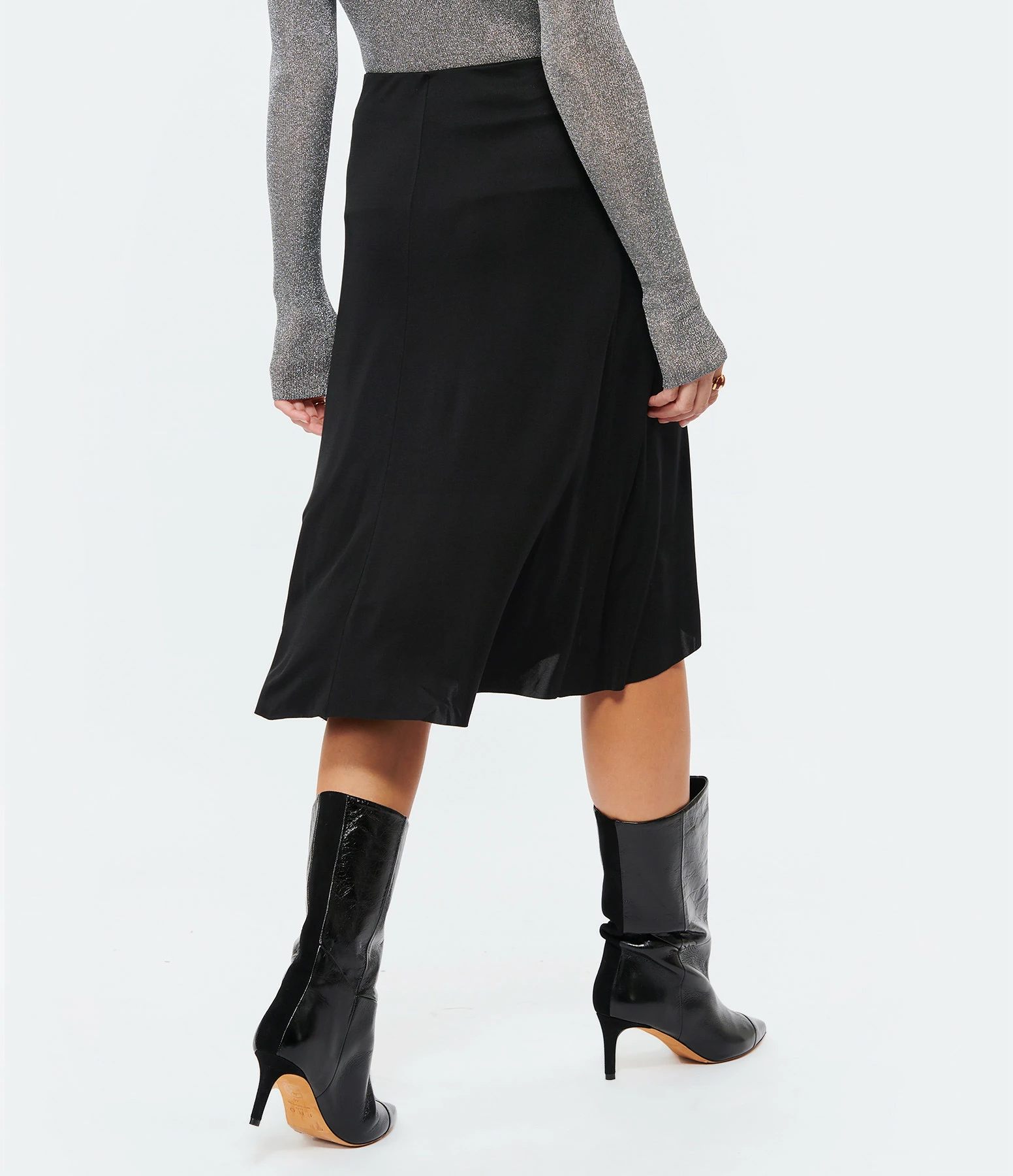 ISABEL MARANT Jupe Jacinthe Soie Noir 4 ISABEL MARANT Jupe Jacinthe Soie Noir - Image 4