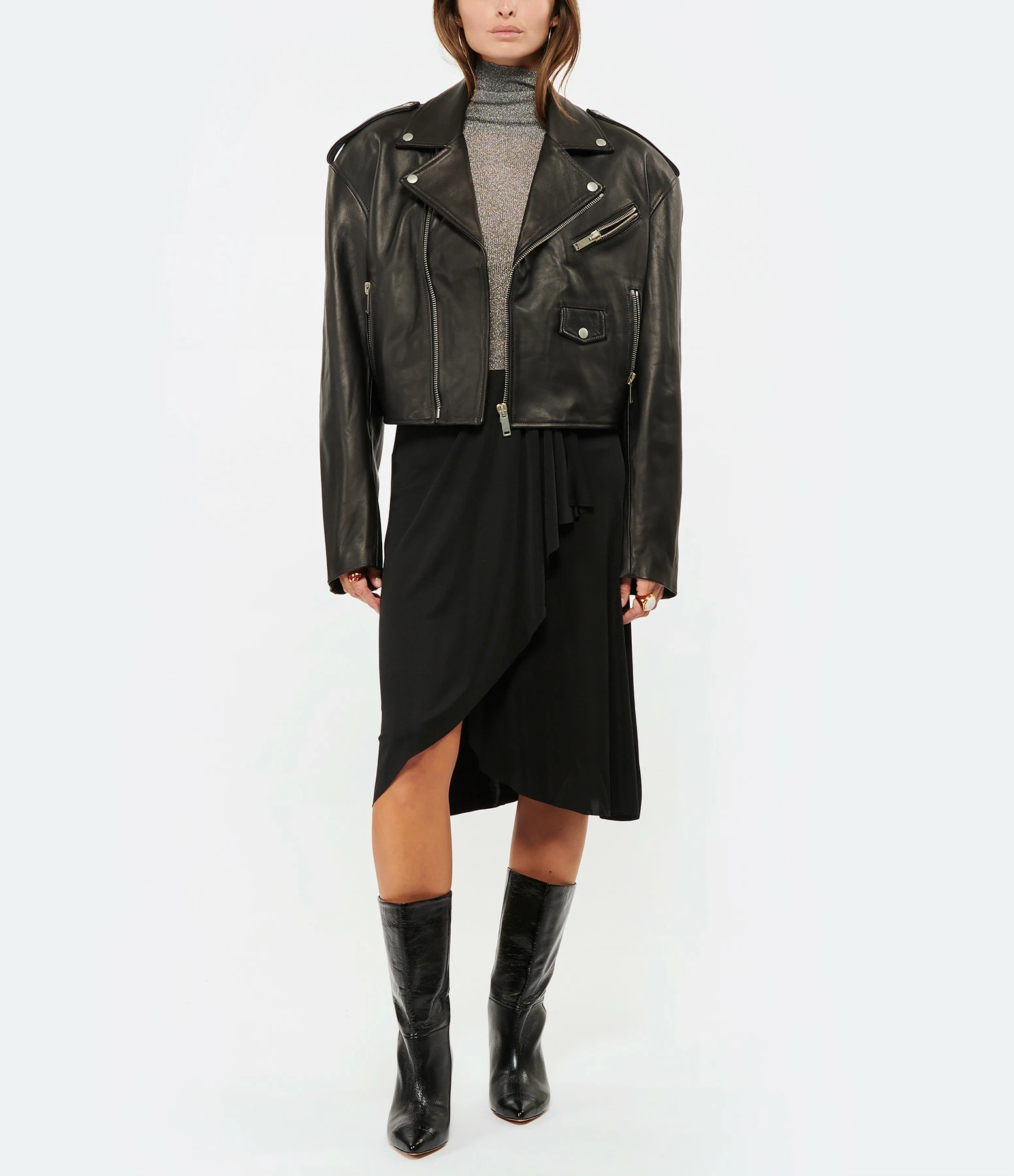 ISABEL MARANT Jupe Jacinthe Soie Noir 5 ISABEL MARANT Jupe Jacinthe Soie Noir - Image 5