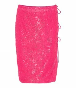 ROTATE Jupe Sequins Rose