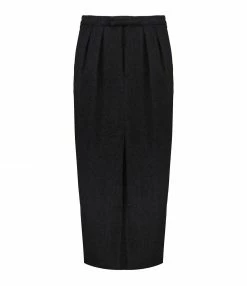 ROSEANNA Jupe Morning Laine Vierge Anthracite