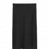 MAJESTIC FILATURES Jupe Coton Organique Noir