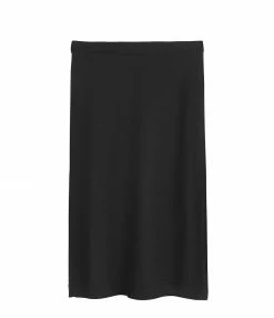 MAJESTIC FILATURES Jupe Coton Organique Noir