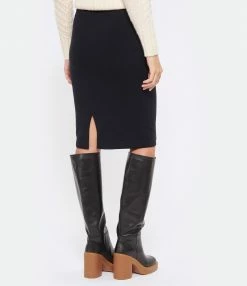 MAJESTIC FILATURES Jupe Coton Organique Noir -Boutique UGG unnamed file 3710