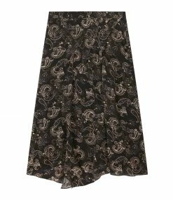 ISABEL MARANT Jupe Cacia Soie Noir