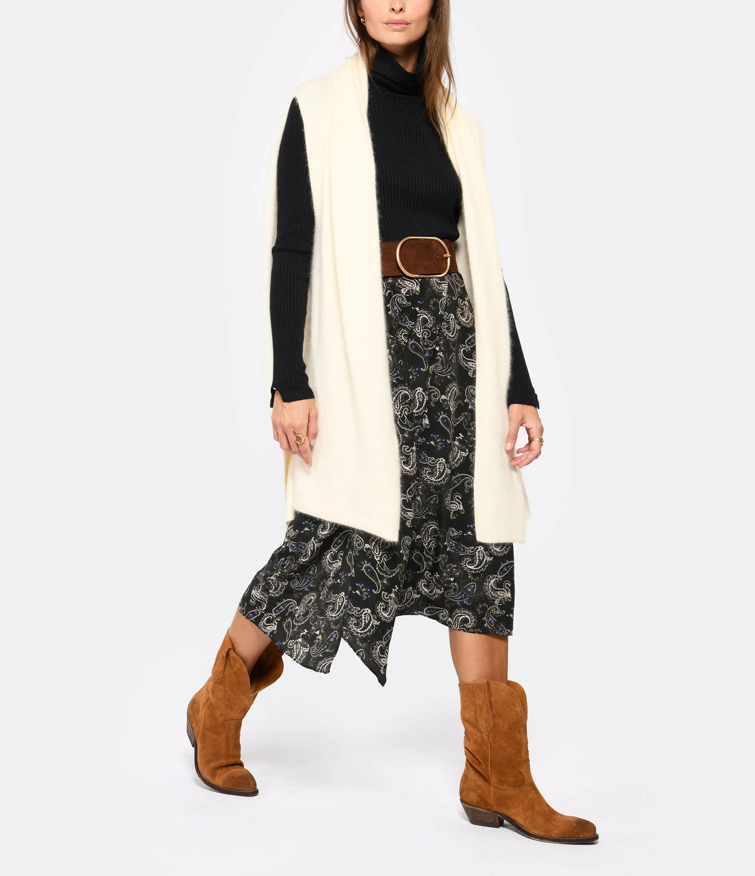 ISABEL MARANT Jupe Cacia Soie Noir 6 ISABEL MARANT Jupe Cacia Soie Noir - Image 6