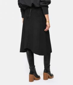 ISABEL MARANT Jupe Chase Suédine Noir -Boutique UGG unnamed file 3731